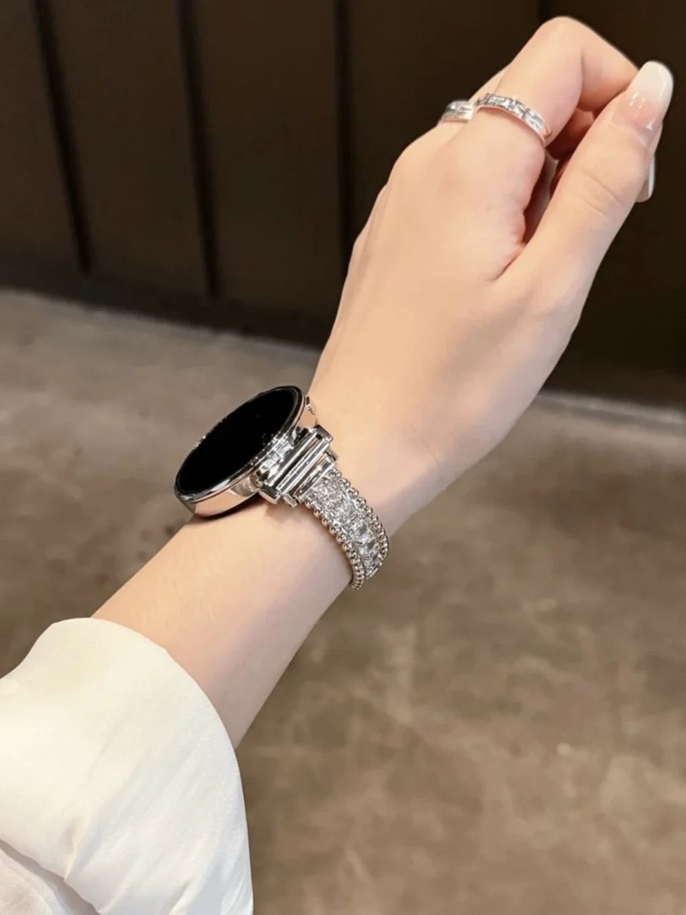 Smartwatch Band Crystal Silver  Bracelet for Smartwatch